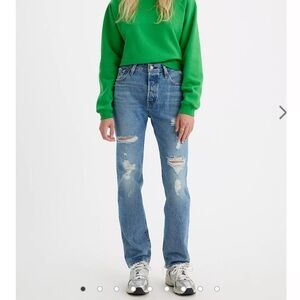 Levi's Distressed Original 501- no stretch